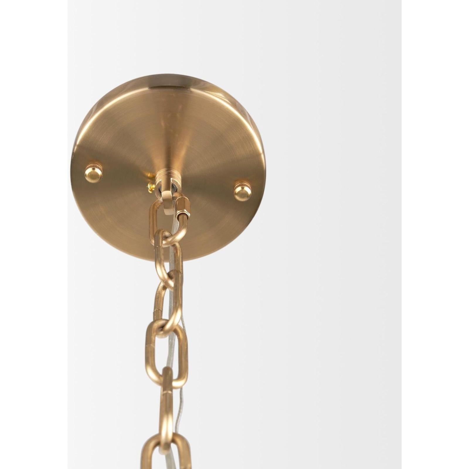 Mercana Colleen Antiqued Gold Metal 4-Light Chandelier