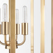 Mercana Colleen Antiqued Gold Metal 4-Light Chandelier