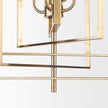 Mercana Colleen Antiqued Gold Metal 4-Light Chandelier