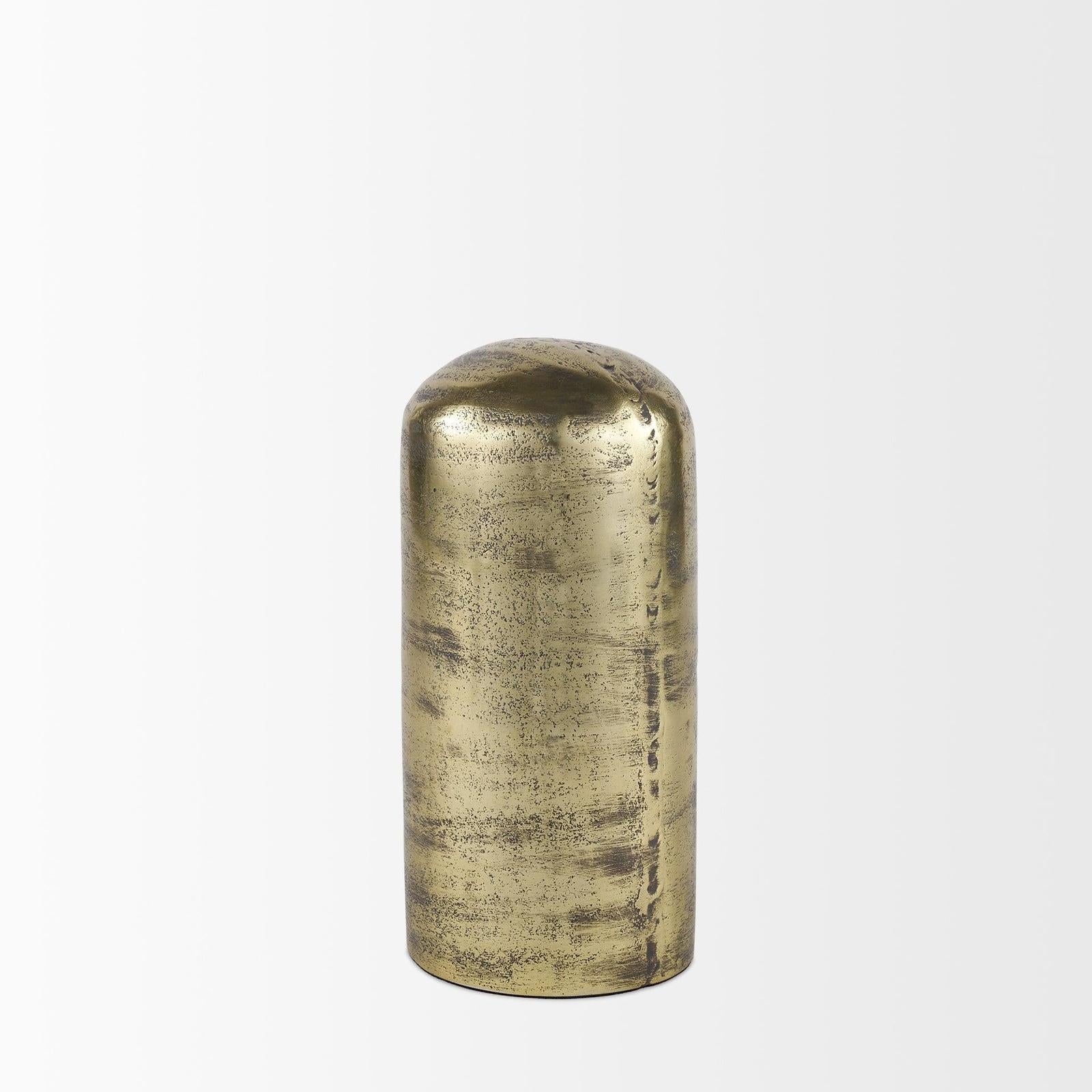 Mercana Quonset Brass Finished Aluminum Metal Ornament Clearance