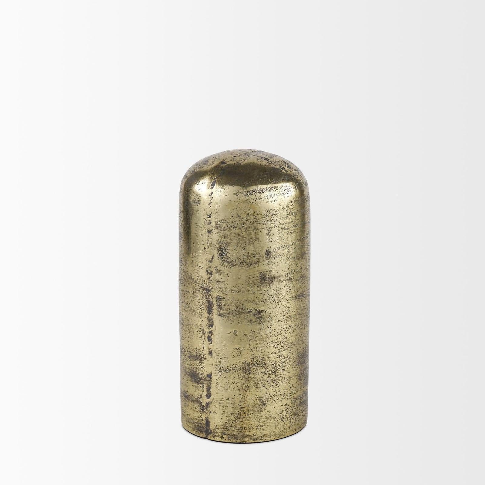 Mercana Quonset Brass Finished Aluminum Metal Ornament Clearance