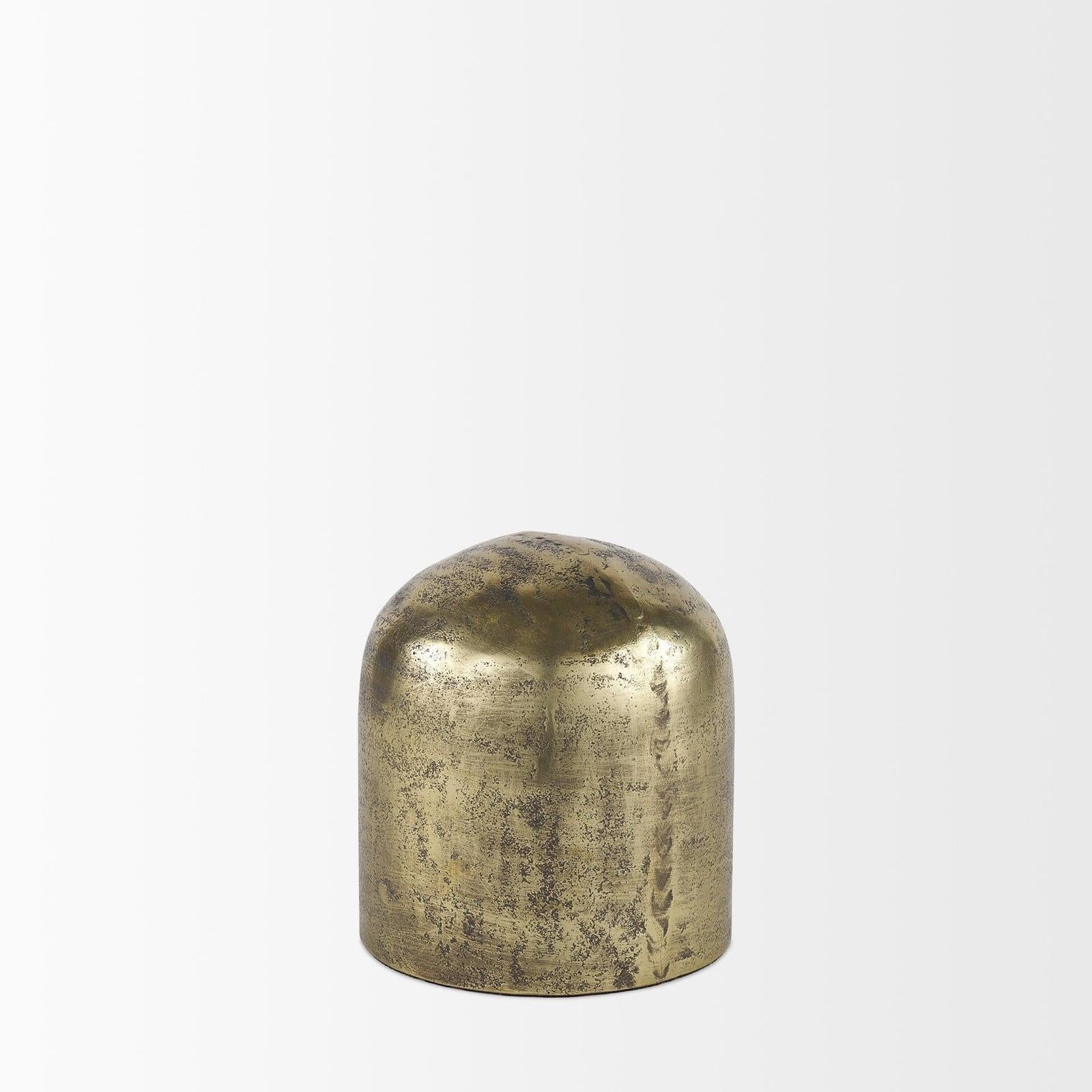 Mercana Quonset Brass Finished Aluminum Metal Ornament Clearance