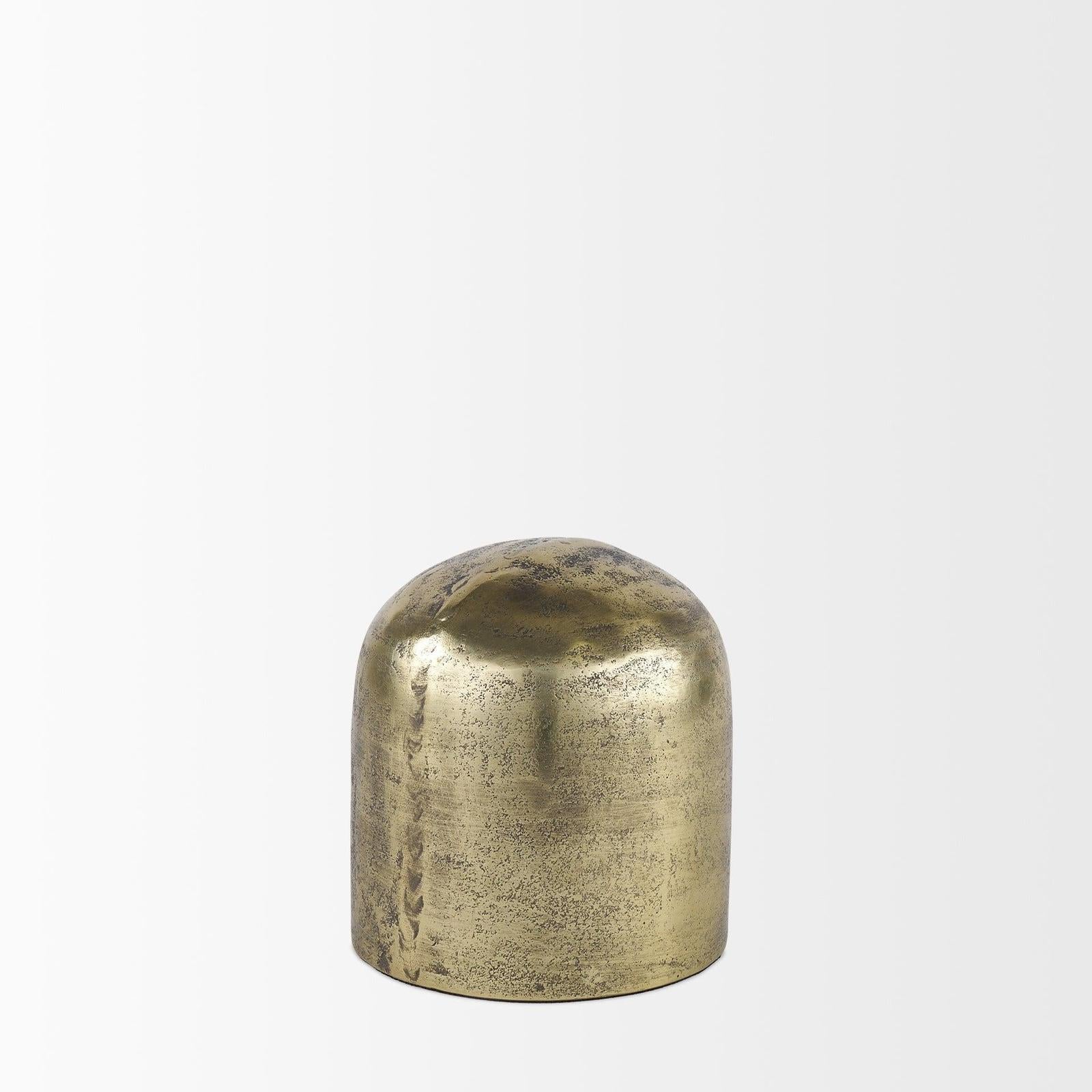 Mercana Quonset Brass Finished Aluminum Metal Ornament Clearance