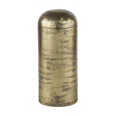 Mercana Quonset Extra Tall Brass Finished Aluminum Metal Pillar Object Clearance