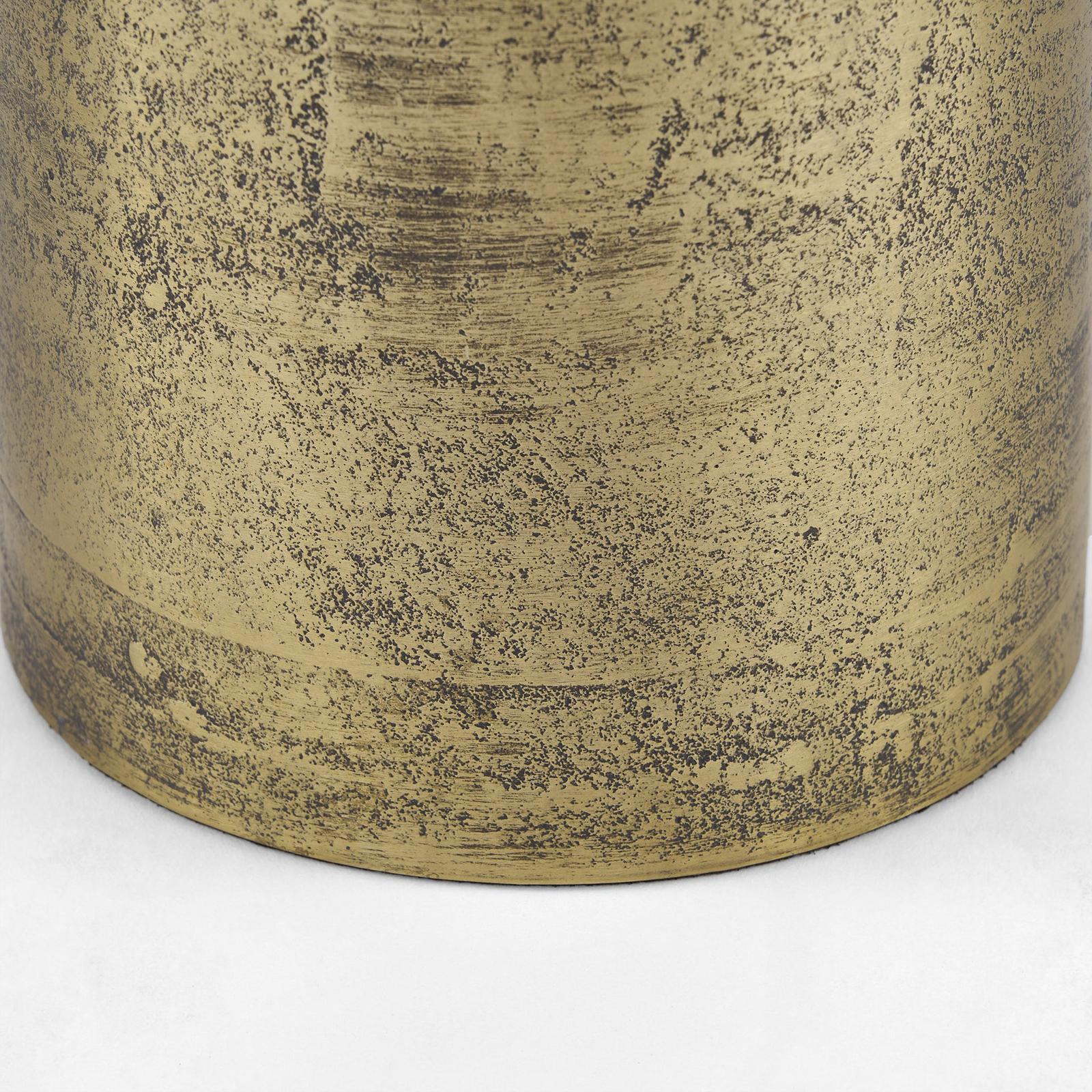 Mercana Quonset Extra Tall Brass Finished Aluminum Metal Pillar Object Clearance