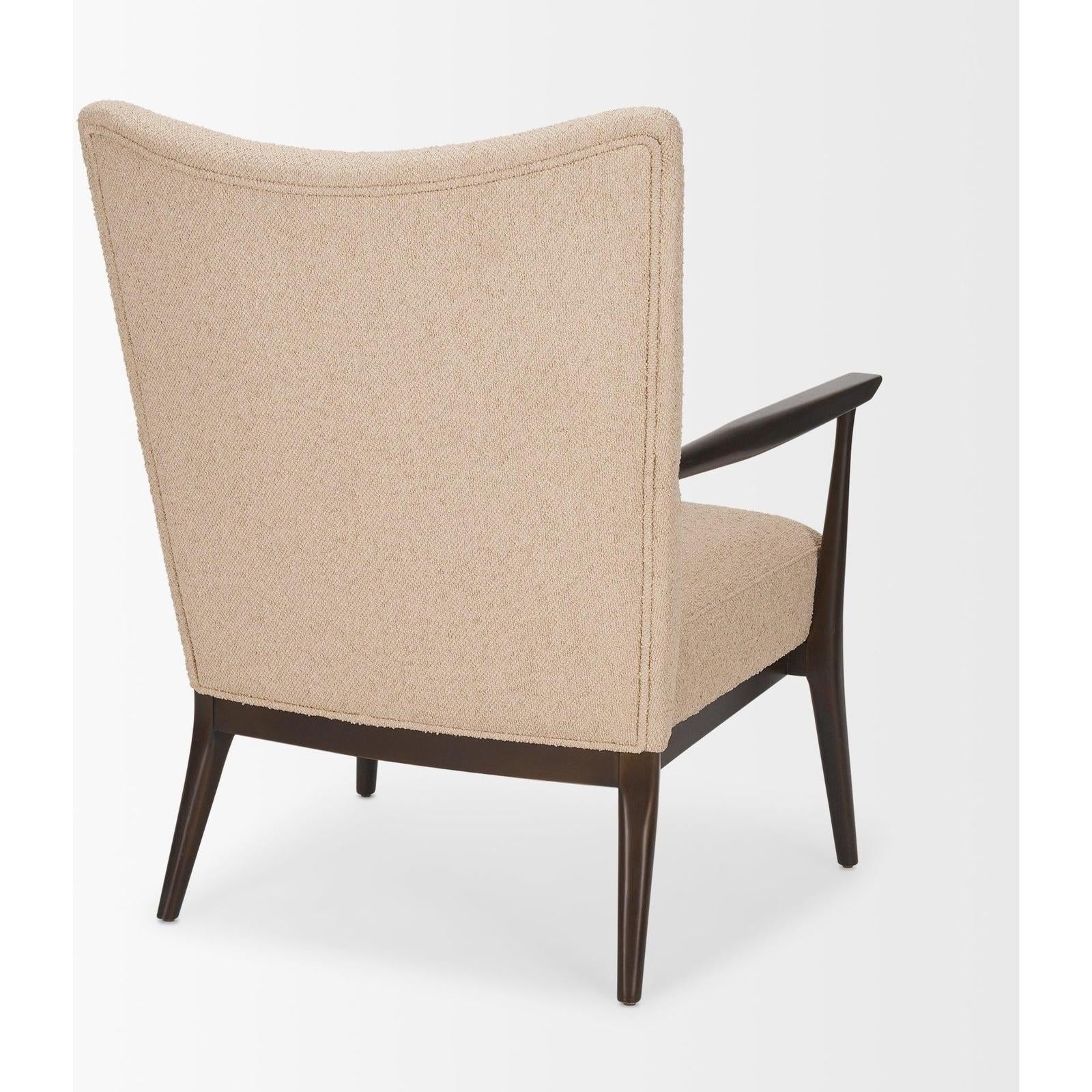 Mercana Argent Beige Boucle Accent Chair Clearance