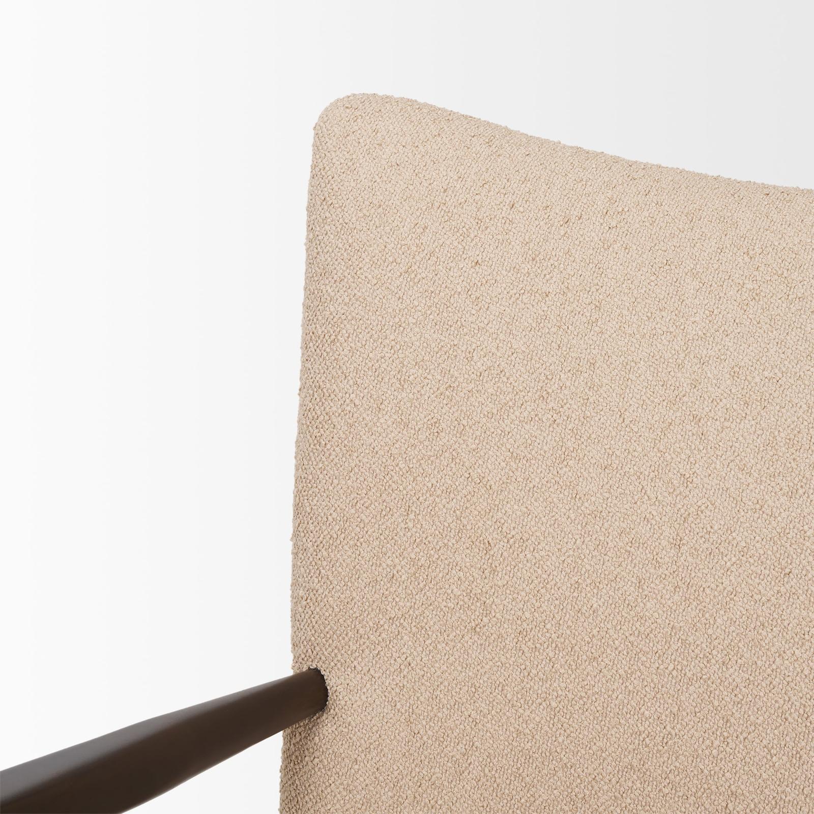Mercana Argent Beige Boucle Accent Chair Clearance