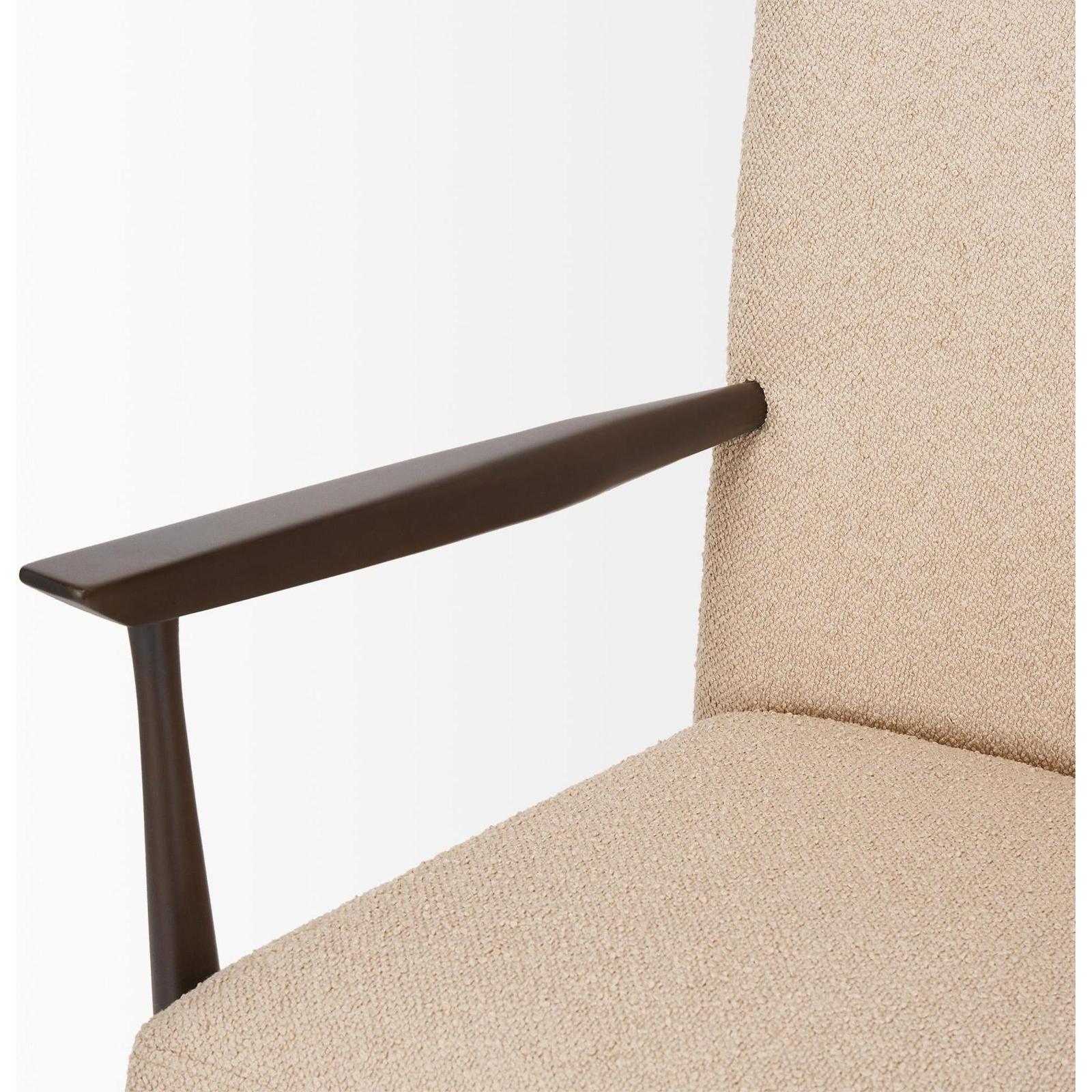 Mercana Argent Beige Boucle Accent Chair Clearance