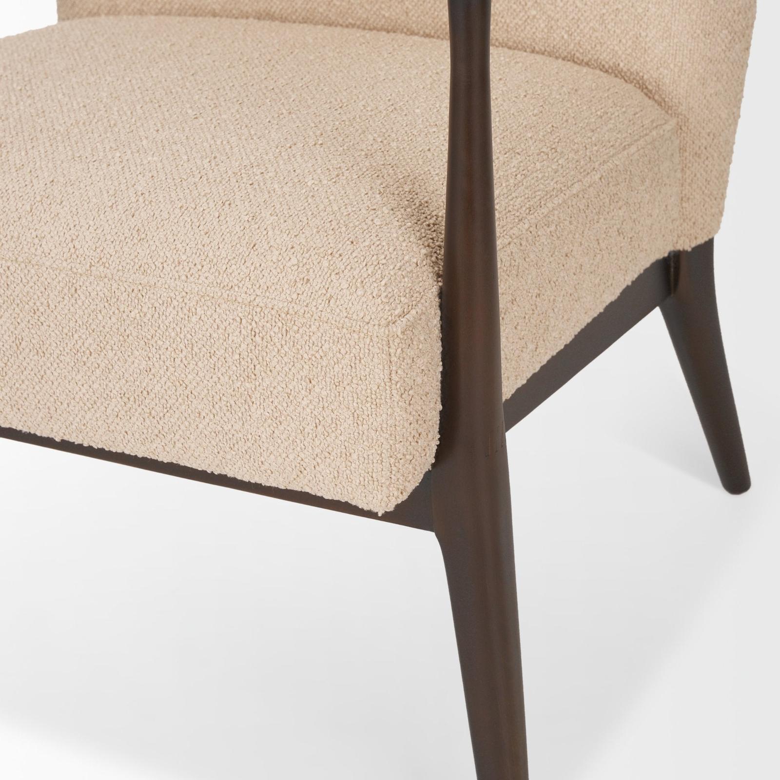 Mercana Argent Beige Boucle Accent Chair Clearance