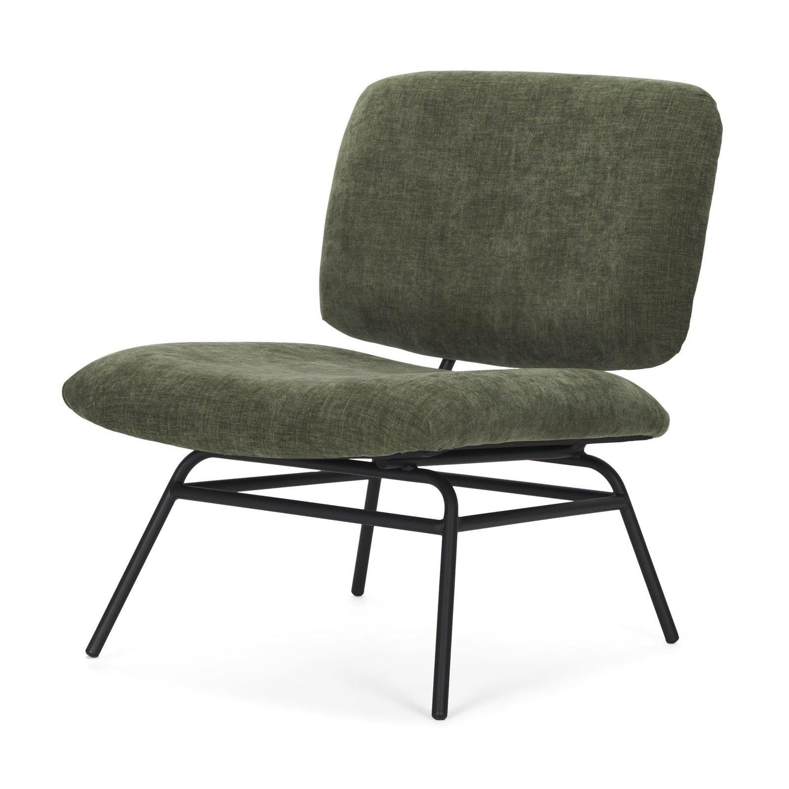 Mercana Nora Matte Black Metal Legs Accent Chair Clearance