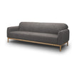 Mercana Hale Sofa W/ Medium Brown Wood Clearance