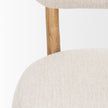 Mercana Owen Dining Chair W/ Medium Brown Wood and Beige Fabric