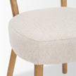 Mercana Owen Dining Chair W/ Medium Brown Wood and Beige Fabric