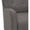 Mercana Dunstan Accent Chair Upholstered Gray Twill Fabric and Medium Brown Wood Feet Clearance