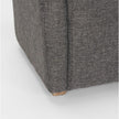 Mercana Dunstan Accent Chair Upholstered Gray Twill Fabric and Medium Brown Wood Feet Clearance