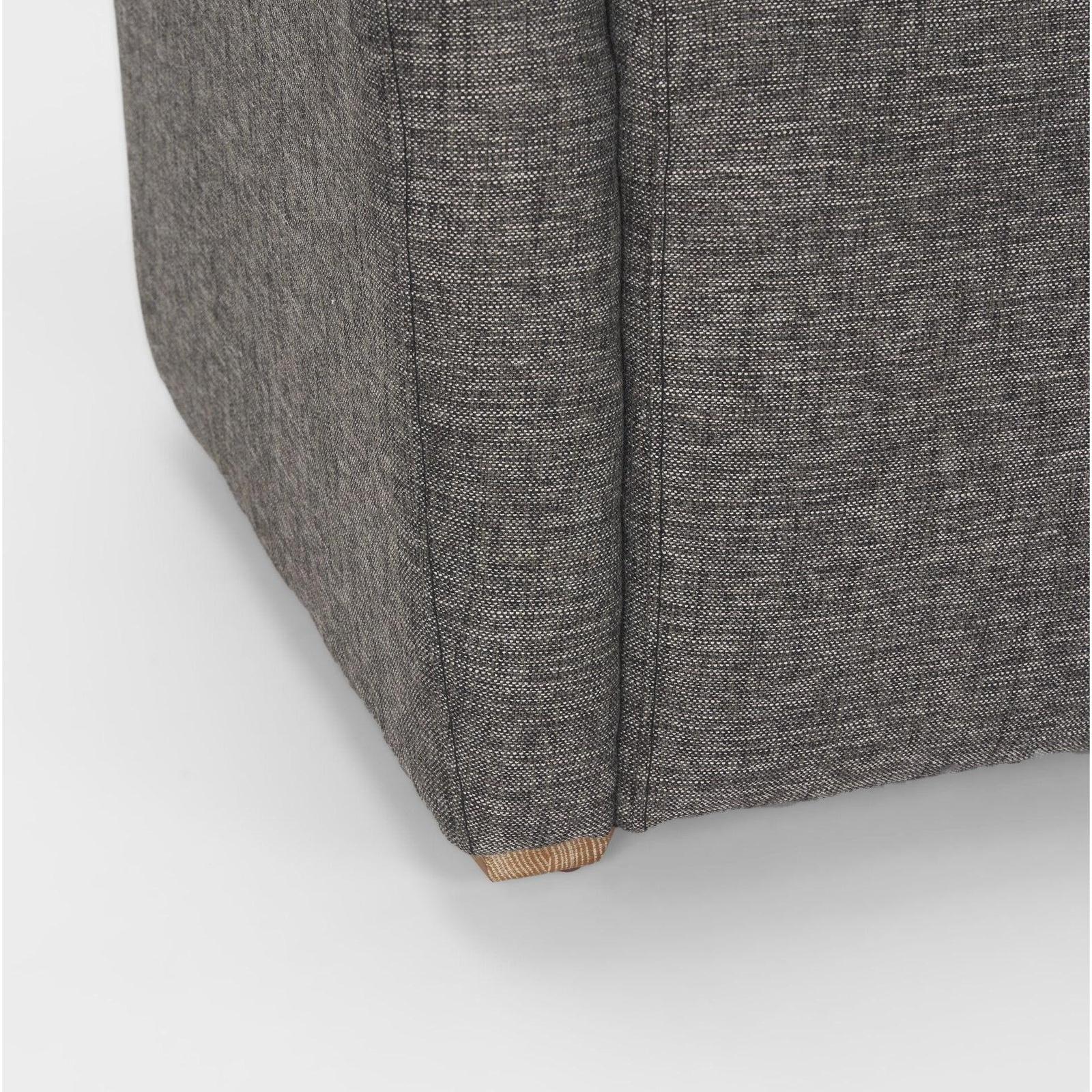 Mercana Dunstan Accent Chair Upholstered Gray Twill Fabric and Medium Brown Wood Feet Clearance