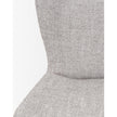 Mercana Hartt Dining Chair W/ Matte Black Metal Frame and Gray Fabric Clearance