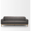 Mercana Hale Sofa W/ Medium Brown Wood Clearance