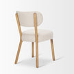 Mercana Owen Dining Chair W/ Medium Brown Wood and Beige Fabric