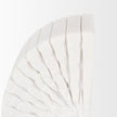 Mercana Stept White Marble Bookends w/rough Carving - Set of 2