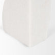 Mercana Stept White Marble Bookends w/rough Carving - Set of 2