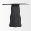 Mercana Maxine Hexagonal Black Wood Foyer Table