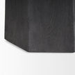Mercana Maxine Hexagonal Black Wood Foyer Table