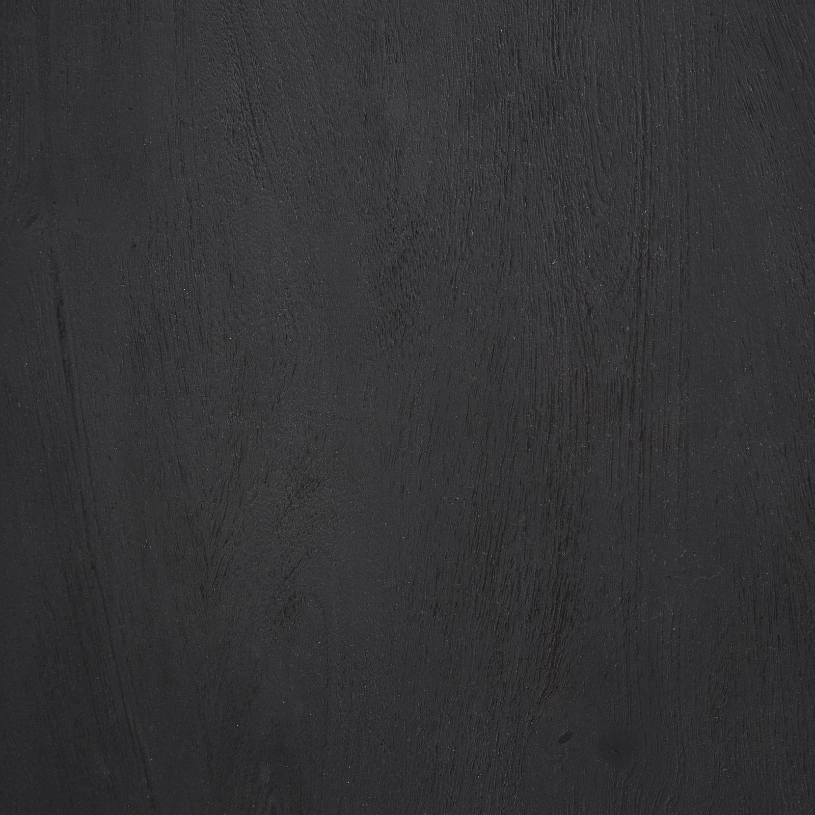 Mercana Maxine Hexagonal Black Wood Foyer Table