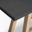 Mercana Rialto Two-Toned Black and Brown Wood Angular Leg Console Table