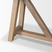 Mercana Rialto Two-Toned Black and Brown Wood Angular Leg Console Table