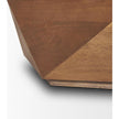Mercana Arreto Hexagonal Hinged Solid Wood Top and Base Coffee Table