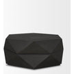 Mercana Arreto Hexagonal Hinged Solid Wood Top and Base Coffee Table