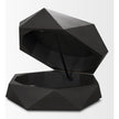 Mercana Arreto Hexagonal Hinged Solid Wood Top and Base Coffee Table