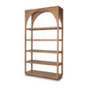 Mercana Bela Arched Shelving Unit Medium Brown Wood
