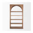 Mercana Bela Arched Shelving Unit Medium Brown Wood