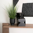 Mercana Darren 6L x 6W Black Metal Decorative Cube Clearance