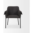 Mercana Brently Dining Chair Matte Black Metal Legs