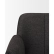 Mercana Brently Dining Chair Matte Black Metal Legs