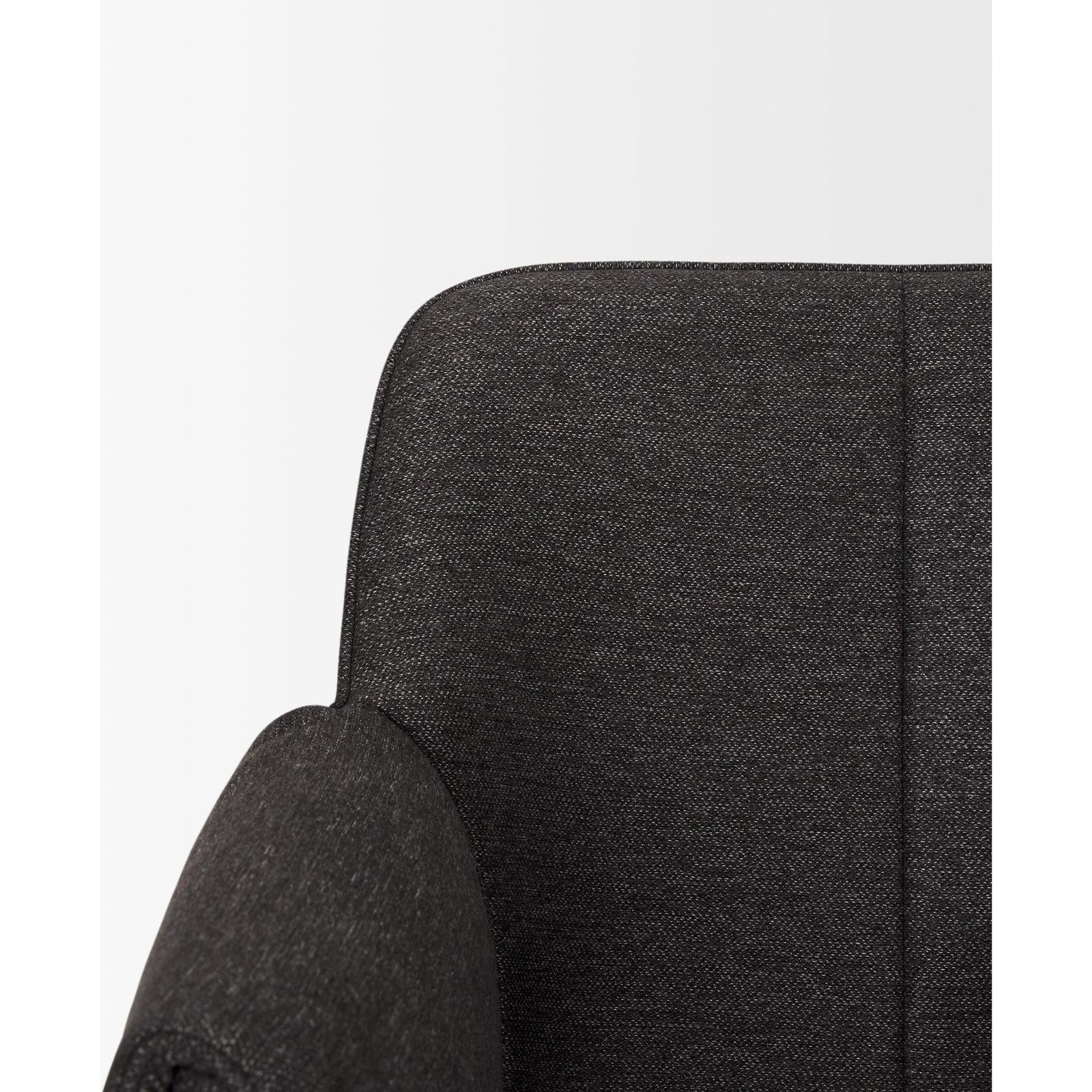 Mercana Brently Dining Chair Matte Black Metal Legs