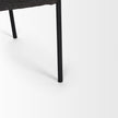 Mercana Brently Dining Chair Matte Black Metal Legs