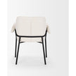 Mercana Brently Dining Chair Matte Black Metal Legs