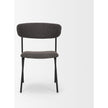 Mercana Corey Dining Chair w/ Gray Fabric & Matte Black Metal Clearance