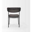 Mercana Corey Dining Chair w/ Gray Fabric & Matte Black Metal Clearance