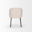 Mercana Shannon Dining Chair w/ Fabric & Matte Black Metal