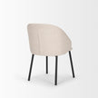 Mercana Shannon Dining Chair w/ Fabric & Matte Black Metal