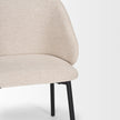 Mercana Shannon Dining Chair w/ Fabric & Matte Black Metal