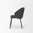 Mercana Shannon Dining Chair w/ Fabric & Matte Black Metal