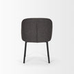 Mercana Shannon Dining Chair w/ Fabric & Matte Black Metal