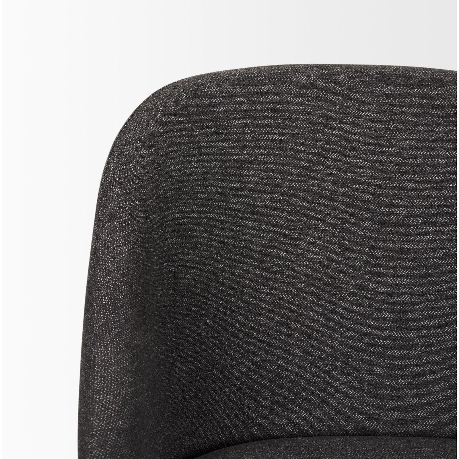 Mercana Shannon Dining Chair w/ Fabric & Matte Black Metal