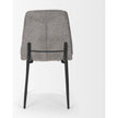 Mercana Eve Dining Chair Fabric & Matte Black Metal